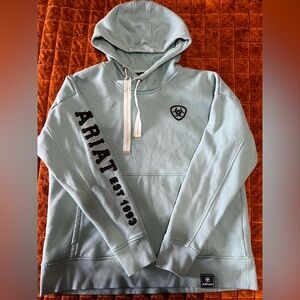 Ariat Teal Hoodie with Black Accents